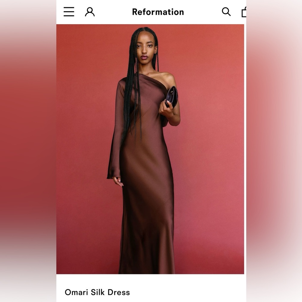 Reformation Omari Silk Dress